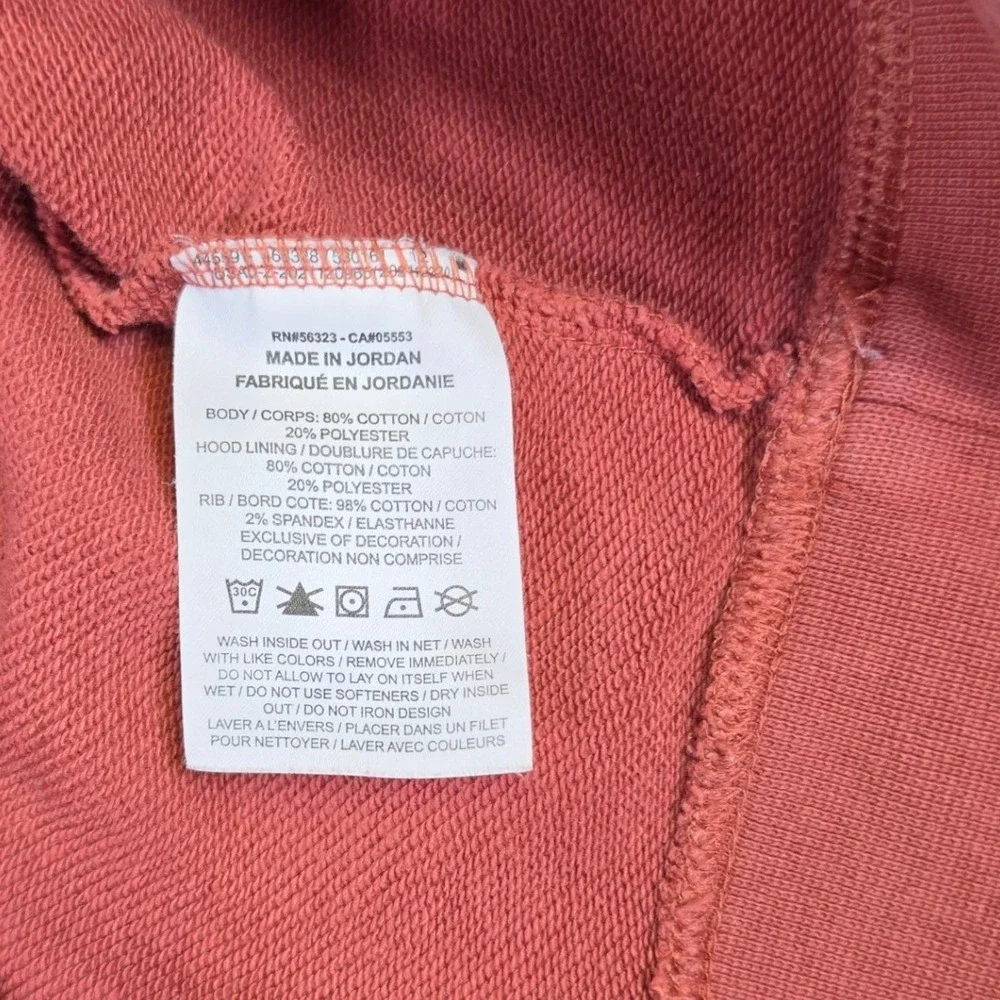 Nike Women XL Sportswear Essential Cropped Hoodie Terracotta Red Futura Logo